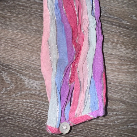 J. Crew Pastel Striped Veda Belted Long Sleeve Dress - Size Medium Petite - Picture 9 of 10